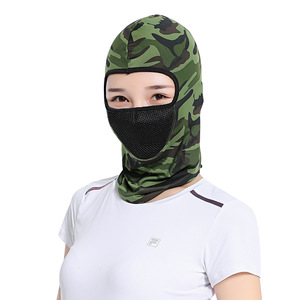 Masque de cyclisme intégral respirant en maille d'été X01, unisexe, protection solaire sportive, capuche absorbant la transpiration en soie glacée - Product Image 4