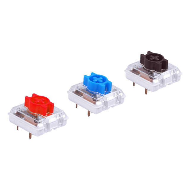 VCOM Blue Red Mechanical Keyboard Switch 2 Pin Replaceable DIY Computer Keyboard Accessories