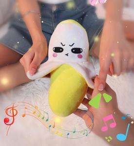 Juguete de Peluche Educativo Musical para Bebés, Piano de Frutas, Algodón PP Bordado, Súper Suave, con Sonido Inductivo, Plátano - Product Image 4
