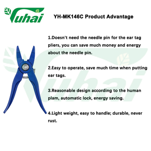 Alat Penempel Telinga Hewan Ternak Portabel Satu Bagian untuk Kambing Domba, Penjepit Penempel Telinga, Aplikator Telinga - Product Image 3