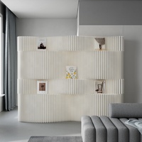 Cloison Modulaire DIY en Papier Kraft Nid d'Abeille, Pliante et Portable, Écran Connectable pour Aménagement de Bureau Ouvert