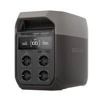 Batterie externe au lithium-ion à onde sinusoïdale pure EF 1800W 1024WH, panneau solaire, lampe de poche pour DELTA3 version UE, portable, extérieur