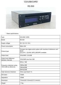 Lecteur de carte SD USB module <span class=keywords><strong>CD</strong></span> Lecteur MP3 |   Système audio de voiture anti-choc pour une utilisation à domicile et en véhicule - Product Image 4