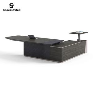 Meubles de bureau de direction modernes de luxe SpaceUnited Bureau d'<span class=keywords><strong>ordinateur</strong></span> en forme de L Bureau de direction de PDG - Product Image 4