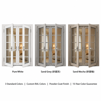 Porte en aluminium de style français MEIXIN ORLANDO X65, double vitrage, isolation thermique et phonique, villa, jardin, patio, salon, entrée, hall