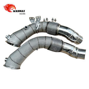 Chuyên nghiệp hiệu suất cao hệ thống ống xả cho BMW F10 M5 F12 F13 M6 304 thép không gỉ downpipe với nhiệt Cổ Phiếu cách nhiệt - Product Image 3
