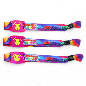 Tùy Chỉnh Thăng Hoa Vải Satin Sinh Thái Thân Thiện Vải Ban Nhạc Cổ Tay Tái Chế Dây Đeo Cổ Tay Cho Các Sự Kiện - Product Image 3