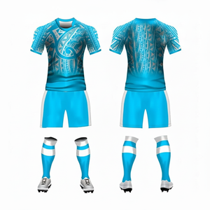 Fabrication sur mesure d'uniformes de rugby Tissus de haute qualité Couture durable et designs d'équipe personnalisés Uniformes de rugby à vendre - Product Image 1