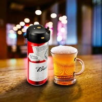 Ensemble de bar de fête en plein air avec mousseur de bière portable à ultrasons créatif avec verseur d'aérateur de vin de barboteur transparent pour le vin et la bière