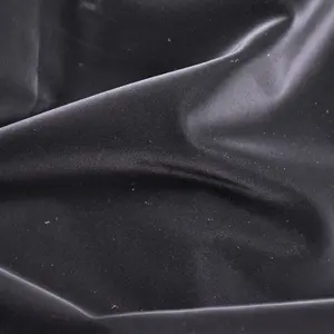 Pelle sintetica materiale in pelle Pu nera da 0.25mm per indumenti