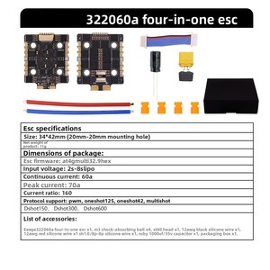 Waillynice Spot 60a Racing 8s 4in1 <span class=keywords><strong>Mini</strong></span> <span class=keywords><strong>ESC</strong></span> AM32 Dshot600 ครอสแมชชีน โดรน FPV - Product Image 6