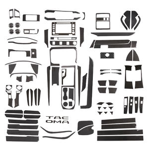Autocollants décoratifs en fibre de carbone souple pour l'intérieur de la <span class=keywords><strong>voiture</strong></span>, kits pour Toyota Tacoma 2016 - 2020 - Product Image 3