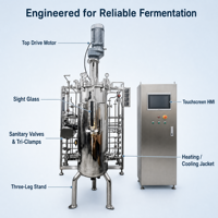 Ruiyuan Usine Fournir Directement Transport Aérien Bioréacteur Fermenteur Fed Batch Emballé Lit Compost Des Eaux Usées Levure Bioréacteur