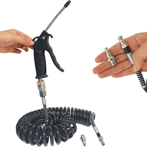 Kit de suspension pneumatique, Nouveau kit de pistolet à air comprimé en cuivre, Pistolet de soufflage et raccords pour pistolets de soufflage de poussière, pour applications pneumatiques moyennes - Product Image 4