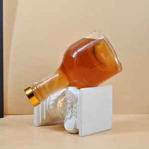 Großhandel Klare Versiegelte Brandy-Whiskey-Flasche 275ml Sake-Glasflasche Leere Süßweinflaschen für Fruchtwein und Saft - Product Image 5