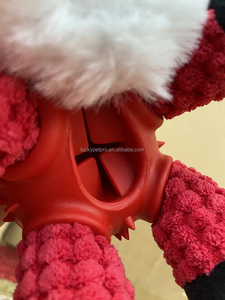 Jouet interactif en peluche bonhomme de neige de Noël personnalisé résistant aux morsures en caoutchouc grinçant - Product Image 6
