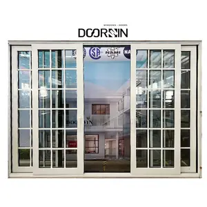 现代铝滑动玻璃门优质成品可折叠窗户酒店别墅