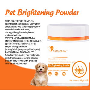 Complément de lécithine pour animaux de compagnie avec DHA, EPA et astaxanthine pour la croissance du pelage et la réparation de la peau en poudre - Product Image 2