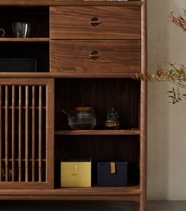 Étagère à livres en bois de noyer noir faite à la main, gain de place, en métal, pour appartement, salon, bureau ou hôtel - Product Image 2