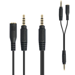 RY 3.5 Stereo fiş 3.5 Stereo fiş için 4/1 "tek Jack sonu Y Splitter ses adaptörü 2 in 1 kablo dönüşüm uzatma bağlayın - Product Image 1
