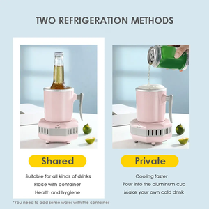 वाइन बियर रस कॉफी चाय के लिए ढक्कन के साथ इलेक्ट्रिक त्वरित ठंडा मग कूलर आइस्ड ड्रिनवेयर - Product Image 3