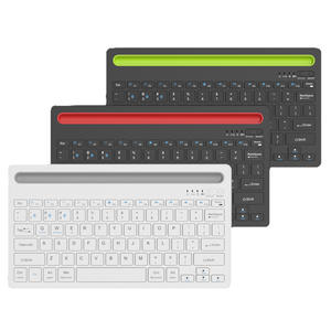 Teclado Inalámbrico Recargable con Diseño Compacto del 75%, Conexión Dual, Teclado BT Delgado para iPad, Tablet, iPhone, Teléfono Inteligente - Product Image 1