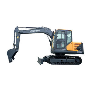 Excavadora compacta hidráulica pequeña Hyundai HX80G usada, excavadora sobre orugas de 7,68 toneladas, máquina de construcción de segunda mano - Product Image 1