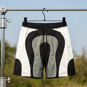 <span class=keywords><strong>Shorts</strong></span> de course pour hommes personnalisés, légers, respirants, vintage, à blocs de couleurs, patchwork, séchage rapide, <span class=keywords><strong>amples</strong></span>, streetwear, vente en gros - Product Image 1