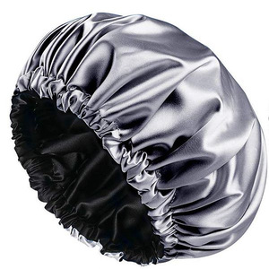<span class=keywords><strong>Bonnet</strong></span> de sommeil en Satin à la mode pour femmes filles <span class=keywords><strong>bonnet</strong></span> de couchage Bonnets de cheveux couleur unie <span class=keywords><strong>Bonnet</strong></span> en soie Double couche avec cordon de serrage - Product Image 5