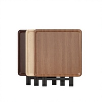 Table de repas carrée pliable portable d'extérieur MAQILUN Macelon en panneau artificiel moderne, écologique et durable pour petites maisons de location