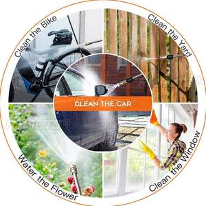 Pistolet à eau haute pression sans fil 800W 30BAR, laveuse haute pression portable, machine à laver les voitures, moteur à vitesse variable automatique - Product Image 6