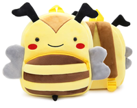Mochila Infantil 3D con Diseño de Animal, Cierre de Cremallera Anti-Robo, 18 Pulgadas, Unisex, de Felpa, para la Escuela, Portátil, de Pequeña Capacidad