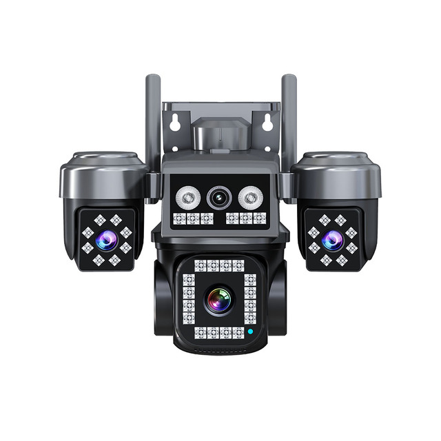 Solar Wifi 4G Home Outdoor Security Video Camera System V380 Pro APP AI Dual Lenses 350 Degree Viewing Angle Cameras