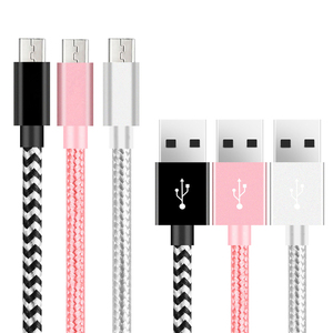 Fabricación China usb microa cable 1 m nylon trenzado para cable micro usb para samsung - Product Image 3