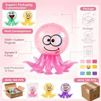Jouet anti-stress Ocus personnalisé en TPR avec ventouse, expression amusante, pour le bureau