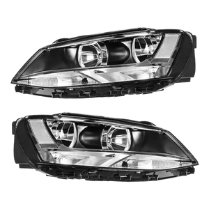 Phares de voiture pour <span class=keywords><strong>VW</strong></span> Jetta 2012-2018, lentilles transparentes, boîtier noir - Product Image 3