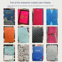 Carnet en similicuir épaissi LS Custom Model 09, design élégant, pour réunions d'affaires et notes, avec colle sans fil