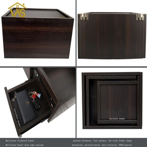 Ocultación <span class=keywords><strong>de</strong></span> muebles, mesita <span class=keywords><strong>de</strong></span> <span class=keywords><strong>noche</strong></span> colgante, mesita <span class=keywords><strong>de</strong></span> <span class=keywords><strong>noche</strong></span> flotante montada en la <span class=keywords><strong>pared</strong></span> con cajón moderno - Product Image 5