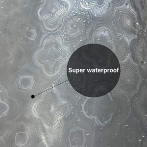 Porte-serviettes <span class=keywords><strong>de</strong></span> douche 3D Fleur <span class=keywords><strong>de</strong></span> Prunier en PEVA Premium, Écologique, Durable, Épaissi, Anti-rouille, avec Œillets et 3 Aimants Lestés - Product Image 3