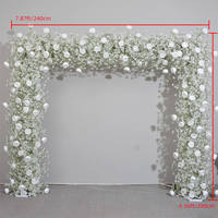 Décoration Florale de Table pour Mariage, Guirlandes Rondes de Fleurs de Lys Suspendues pour Arrière-plan Féerique, Décoration Extérieure