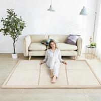 Tapis de couchage pliable japonais Tatami, épais, en mousse à mémoire de forme, tapis rembourré doux, tapis d'activité pliable