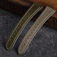 Bracelets de montre en cuir italien vintage de luxe 20 mm 22 mm, bracelet à dégagement rapide authentique avec bracelet de montre pour homme