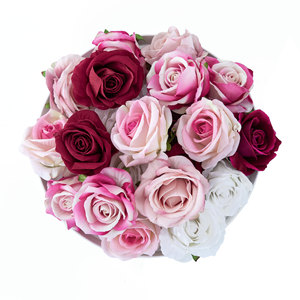 ดอกกุหลาบประดิษฐ์ CallaFloral แบบเหมือนจริง ผ้าทอแบบแพน สำหรับตกแต่งงานแต่งงาน สีขาว ชมพู แดง แชมเปญ ชมพูอ่อน แดงเข้ม - Product Image 5