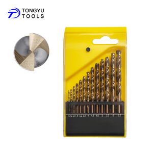 13個入りコバルトドリルビットセット、M35 HSS Co 5% メトリック DIN338 135 スプリットポイントビット、ステンレス鋼、硬化金属用 - Product Image 1