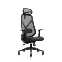 Chaises de réunion rotatives réglables en maille exécutive chaise de bureau de soutien d'os arrière