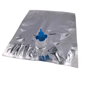 Diskon besar tas foil aluminium BIB kustom dalam kotak anggur 3l