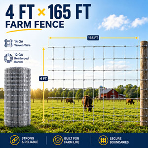 Durable Steel <b>Wire</b> Livestock Fencing High Tensile Galvanized Cattle Field <b>Mesh</b> Fence - Product Image 5