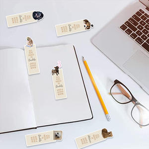 15cm 30PCs <span class=keywords><strong>Meme</strong></span> divertido y palabras motivacionales Marcapáginas Perro encantador y gato lindo Marcapáginas Material de papel - Product Image 6
