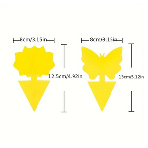 Trampas Adhesivas para Mosquitos de Plantas, Trampas Adhesivas Amarillas de Doble Cara para Moscas de la Fruta, Atrapa <span class=keywords><strong>Insectos</strong></span> para Exteriores, para Mosquitos e <span class=keywords><strong>Insectos</strong></span> Voladores - Product Image 6