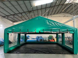 Tente de voiture gonflable portable en PVC - Abri imperméable et coupe-vent pour une utilisation en extérieur et en intérieur - Product Image 1